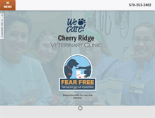 Tablet Screenshot of cherryridgevets.com